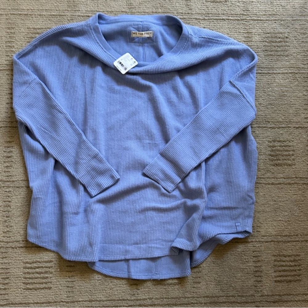 Blue Long Sleeve thermal by free people
